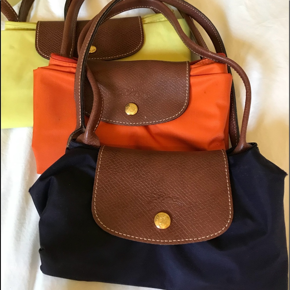 Plum colored Longchamp Small Tote